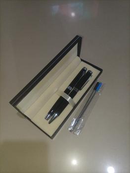 Product Review of Kotak pulpen Set Hitam Hardcase Set Beludru, Pen Holder muat 2 Pena from Tokopedia customer review 0