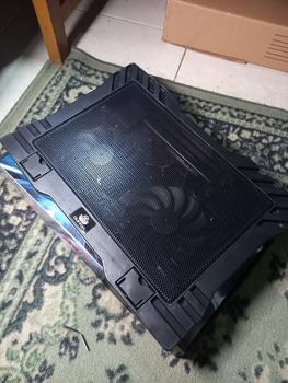 Product Review of kipas laptop cooling pad quinton 2 fan 12cm 15,6inch hitam jaring Computer Cooler pad gaming from Tokopedia customer review 2