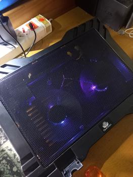 Product Review of kipas laptop cooling pad quinton 2 fan 12cm 15,6inch hitam jaring Computer Cooler pad gaming from Tokopedia customer review 0
