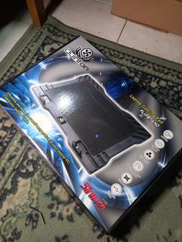Product Review of kipas laptop cooling pad quinton 2 fan 12cm 15,6inch hitam jaring Computer Cooler pad gaming from Tokopedia customer review 1