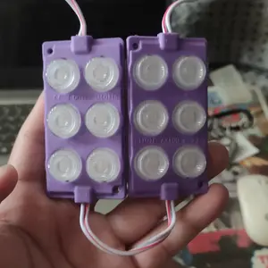 LAMPU LED 6 MATA 2X3 TIMBUL KOLONG BAK MOBIL TRUK MOTOR 12VOLT 24VOLT