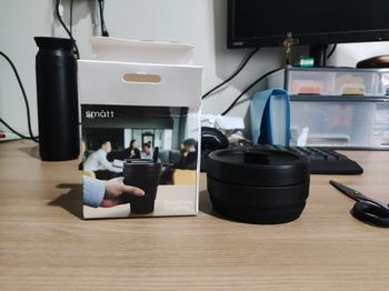 Product Review of Smatt Foldable Cup - Gelas Kopi Portable Gelas Lipat Silikon Silicone from Tokopedia customer review 1