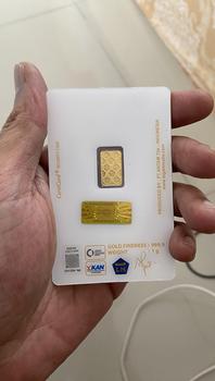 Product Review of Logam Mulia Antam 1 Gr Sertifikat Press from Tokopedia customer review 0