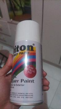 Product Review of Pilox DITON 300 ml Pilok Silver Black Flat White red Clear yellow pink from Tokopedia customer review 0