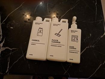 Product Review of TEMPAT LAUNDRY AESTHETIC/WHITE SERIES/TEMPAT DETERJEN/BOTOL REFIL from Tokopedia customer review 0