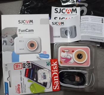 Product Review of SJCAM FUNCAM KIDS CAMERA kamera pocket digital anak - KITTY WHITE from Tokopedia customer review 0
