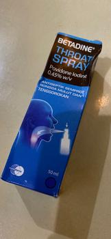 Product Review of BETADINE SORE THROAT SPRAY 50 ML OBAT SEMPROT MULUT from Tokopedia customer review 0