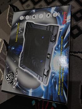 Product Review of kipas laptop cooling pad quinton 2 fan 12cm 15,6inch hitam jaring Computer Cooler pad gaming from Tokopedia customer review 0