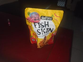 Product Review of Keripik Kulit Ikan / Fish Skin Rasa Original Raftels 75gr Halal from Tokopedia customer review 0