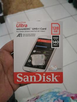 Product Review of Micro SD 128GB Sandisk Ultra A1 UHS-I up to 120Mb/s - Garansi Resmi from Tokopedia customer review 0