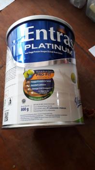 Product Review of ENTRASOL PLATINUM VANILLA 800 G from Tokopedia customer review 1