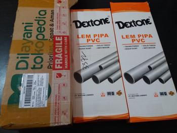 Product Review of LEM PIPA PVC DEXTONE 40 GRAM from Tokopedia customer review 0