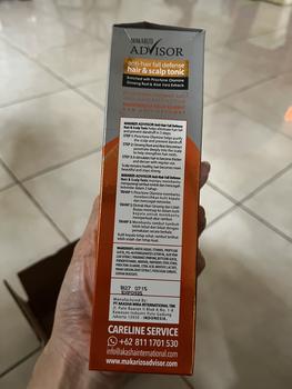 Product Review of Makarizo Advisor Hair & Scalp Tonic 240mL - 2 in 1 Untuk Rambut Rontok dan Ketombe / Memperkuat Akar Rambut from Tokopedia customer review 0