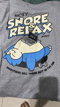 Product Review of Baju Kaos Anime Pokemon - Kuruu Snore and Relax Tee from Tokopedia customer review 1