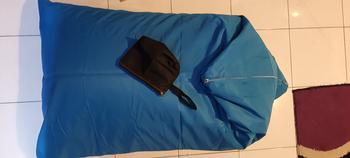 Product Review of BEANBAG WATERPROFF Triangle Size Large Plus ISI | bean bag waterproof sofa from Tokopedia customer review 1
