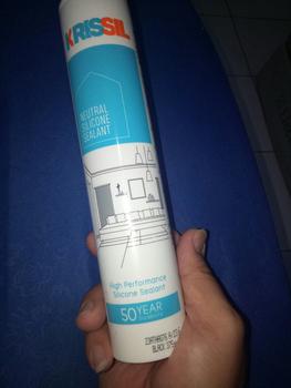 Product Review of Silicone Sealant Krissil Neutral Silicone Sealant Lem Kaca from Tokopedia customer review 0