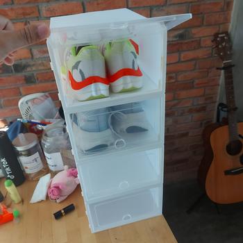 Product Review of 1 SET/ 3PCS KOTAK SEPATU/SANDAL TRANSPARAN/SHOES BOX/RAK SEPATU from Tokopedia customer review 1