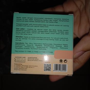 Product Review of WARDAH Everyday Luminous Two Way Cake Refill - Bedak Dengan Hasil Matte Yang Halus Ringan Dengan Kandungan Vit E - Oil Control dengan Hasil Akhir Natural - Makeup from Tokopedia customer review 2