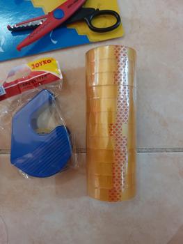 Product Review of (12 Roll) Isolasi Kado Core Kecil JOYKO STT-30 Selotip 12 mm x 45 Meter Cellotape 1/2" Inch Clear Putih Bening | SLOP from Tokopedia customer review 0