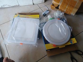 Product Review of Lampu Downlight Panel LED Inbow Bulat Kotak 2 Warna 12 + 4 Watt from Tokopedia customer review 0