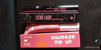 Product Review of Emina Star Lash Aqua Mascara 5 g - Lentik dan Natural Mudah Dibersihkan from Tokopedia customer review 0