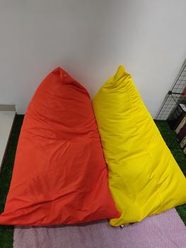 Product Review of BEANBAG WATERPROFF Triangle Size Large Plus ISI | bean bag waterproof sofa from Tokopedia customer review 0