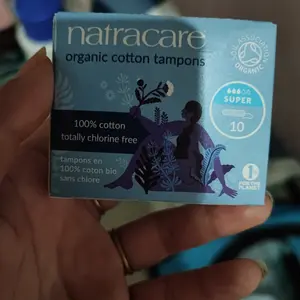 COTTON TAMPON NATRACARE ORGANIC SUPER ISI 10 PADS