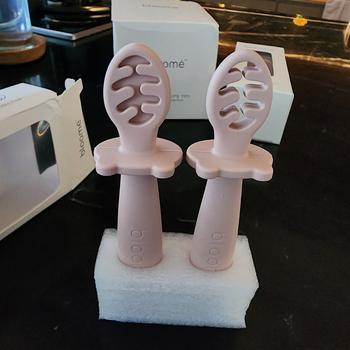 Product Review of BLOOME Baby Palm Grip Training Utensils - Stage 1 Silicone Dip Spoon from Tokopedia customer review 3