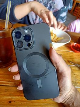 Product Review of Case IPHONE 14 14 Plus 14 Pro Max Magsafe Magnetic Liquid Silicone from Tokopedia customer review 0