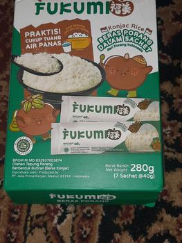 Product Review of Fukumi Beras Porang Konjac Rice Sachet 1 Box Food Bubur from Tokopedia customer review 0
