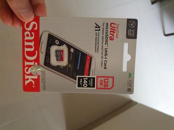 Product Review of Micro SD 128GB Sandisk Ultra A1 UHS-I up to 120Mb/s - Garansi Resmi from Tokopedia customer review 0