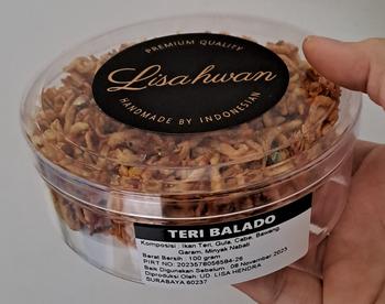 Product Review of TERI BALADO LISAHWAN. Bumbu balado lebih medok. from Tokopedia customer review 0