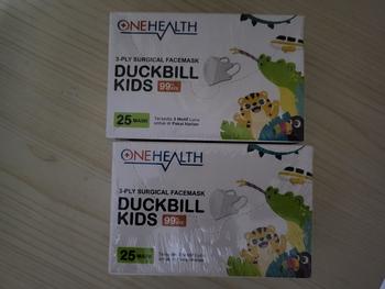 Product Review of Masker Duckbill Kids OneHealth isi 25 Pcs from Tokopedia customer review 0