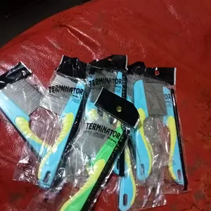 Sisir Kutu Stainless Steel Gagang Warna Random