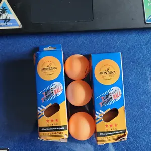MONTANA Bola Ping Pong Tenis Meja 3 Buah Table Tennis Ball TTM-3