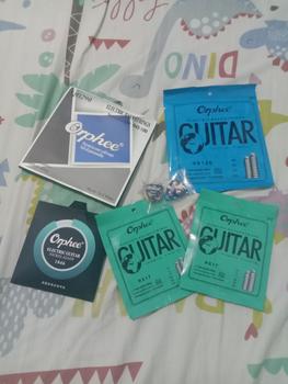 Product Review of Orphee RX SET Senar GItar Elektrik Ukuran 9 10 11 RX15 RX17 RX19 RX15-C from Tokopedia customer review 0