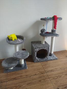 Product Review of MAINAN GARUKAN KUCING 3TIANG GARUKAN CAT TREE CONDO from Tokopedia customer review 0
