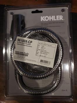 Product Review of KOHLER Cuff Jet Shower Bidet / Hygiene Spray with Hose and Bracket Polished Chrome K-98100X-B-CP from Tokopedia customer review 1