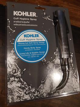 Product Review of KOHLER Cuff Jet Shower Bidet / Hygiene Spray with Hose and Bracket Polished Chrome K-98100X-B-CP from Tokopedia customer review 0