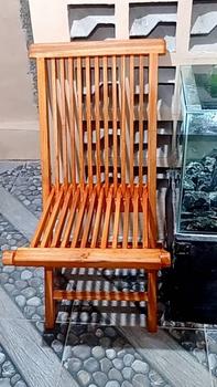 Product Review of Kursi Lipat Kayu Jati ASLI Cafe GARDEN Minimalis - Kursi Lipat Teras from Tokopedia customer review 0