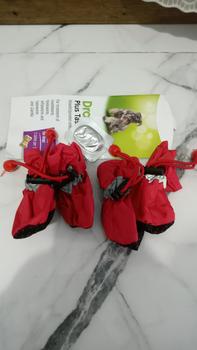 Product Review of Sepatu boots anjing kucing cat dog tebal anti slip musim dingin shoes from Tokopedia customer review 0