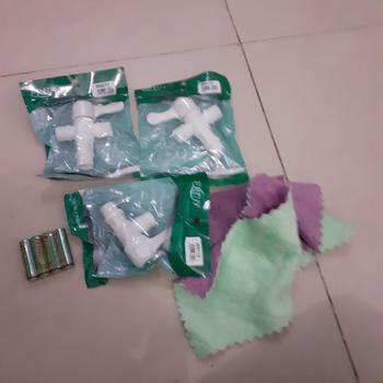 Product Review of Kran shower tee murah Plastik Putih F512-Stop Keran air kloset pvc-A14 from Tokopedia customer review 0
