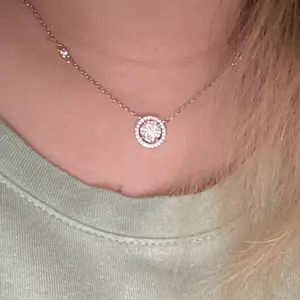 Eclat & Garnet - CHELSEA MARQUISE HALO NECKLACE LTE Perhiasan Zircon Premium Rhodium with 18K Gold Plating Aksesoris Kalung Wanita Lapis Emas Simply Elegant