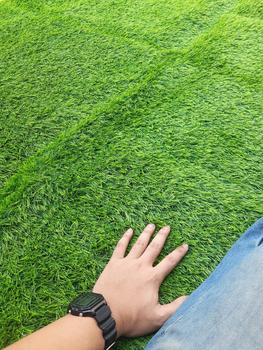 Product Review of DRAINASE RUMPUT SINTETIS tebal 3 CM UK 25 x 25 CM (HARGA PABRIK) from Tokopedia customer review 0