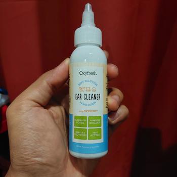 Product Review of Oxyfresh Pet Ear Cleaner 100ml - Pembersih Telinga Hewan from Tokopedia customer review 1