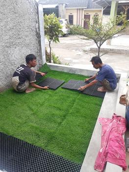 Product Review of DRAINASE RUMPUT SINTETIS tebal 3 CM UK 25 x 25 CM (HARGA PABRIK) from Tokopedia customer review 1