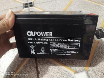 Product Review of Aki UPS Gpower 12V 9AH Baterai UPS Battery Aki Kering Batere UPS VRLA from Tokopedia customer review 3