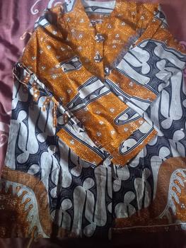 Product Review of Couple Baju Batik Seragam Kerja Blouse Kemeja Kancing Depan Terbaru 03 from Tokopedia customer review 0