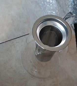 Product Review of Teko Kaca Teh Dengan Saringan Teapot Pitcher Tea Tahan Panas Api Stainless Steel from Tokopedia customer review 0