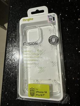 Product Review of Case iPhone 14 Pro Max Plus Ringke Fusion Clear Soft Hybrid Casing from Tokopedia customer review 0